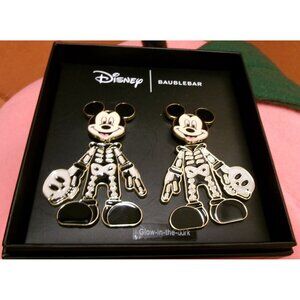 Disney X BaubleBar Mickey Mouse Glow-In-The-Dark Skeleton Earrings